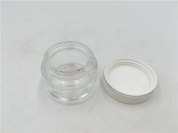 20ml Small Empty Glass Cosmetic Jars With plastic Lid Eco Friendly