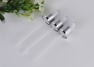 อลูมิเนียม Silver เครื่องปั๊มขวดเครื่องสำอางที่มีฝาปิด PP