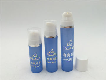 ขวดน้ำเปล่า PP สีฟ้าไร้ปั๊ม / ขวดสเปรย์สุญญากาศสำหรับครีม