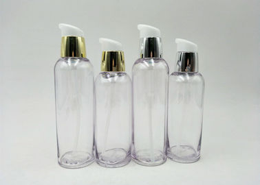 Clear Pump Cosmetic PET ขวดฝาเกลียว Croen พร้อมโลชั่นปั๊ม 120ML 140ML
